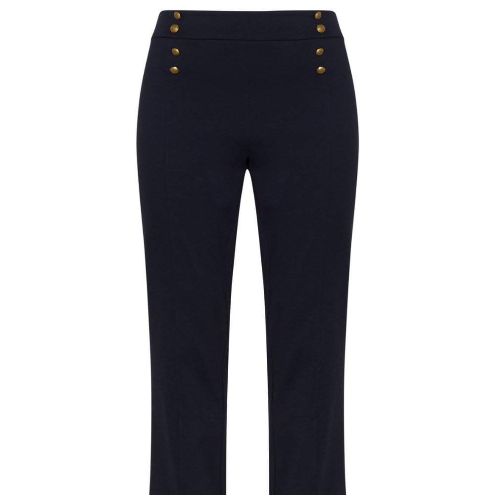 Lauren Ralph Lauren Button Trim Ponte Sailor Pants
